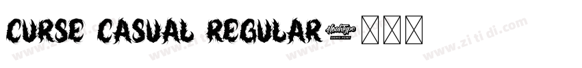 Curse Casual Regular字体转换